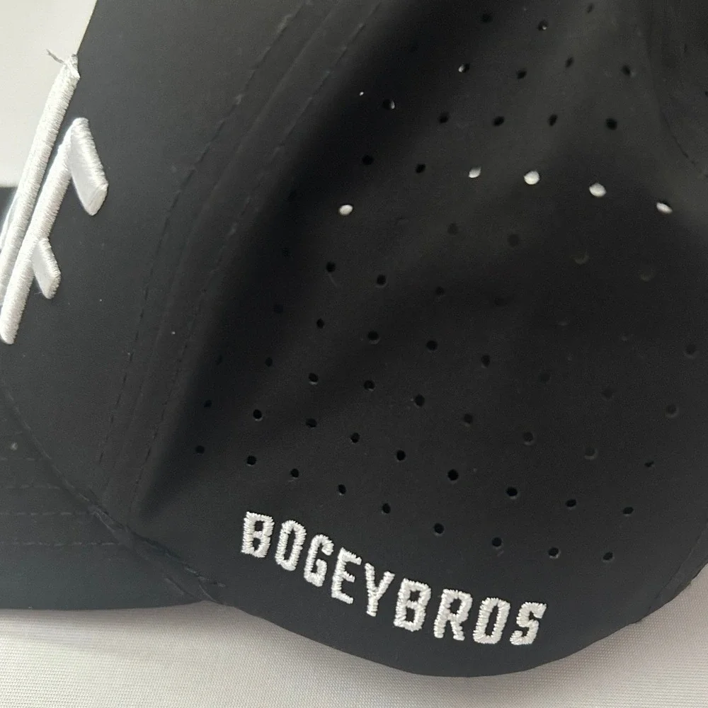 Bogey Bros Hat Mens OS Black OB AF Snapback Performance Golf Cap Embroidery‎